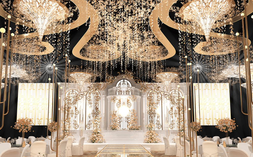 婺城花木兰喜事汇金色大厅效果展示